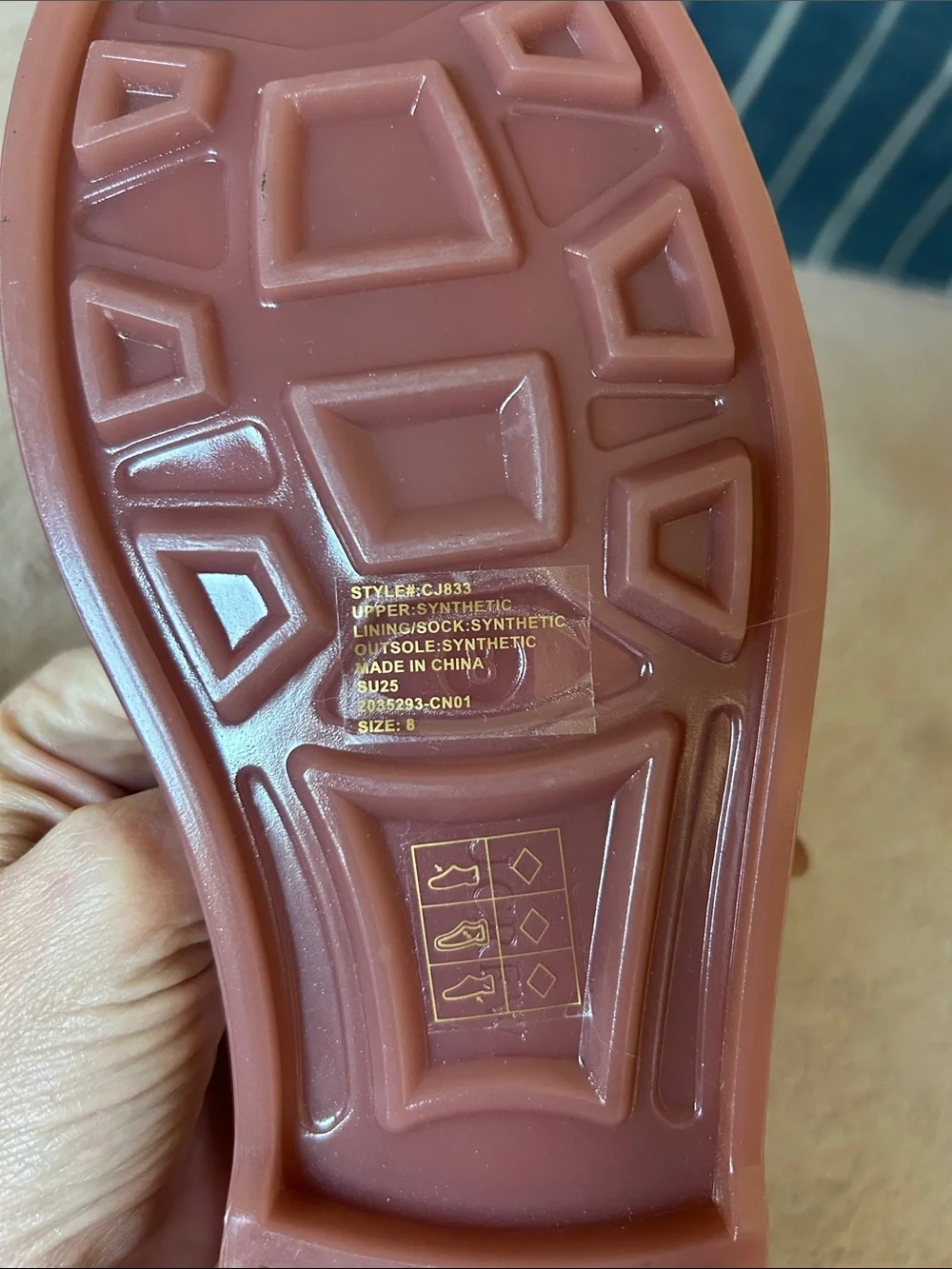 J.Crew Women’s Slingback Jelly Sandals in Vienna Taupe Pink size 8
